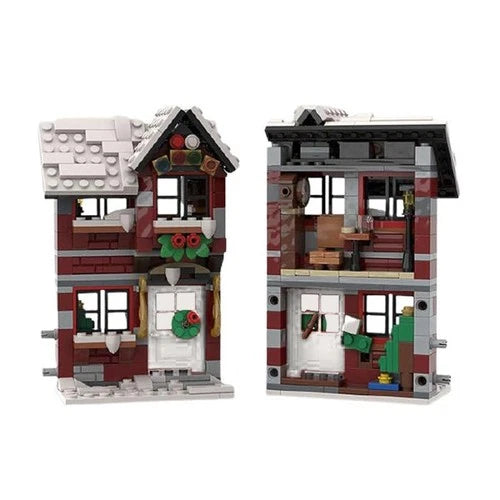 MOC 58700Christmas Winter House Set building blocks Toys Christmas gift