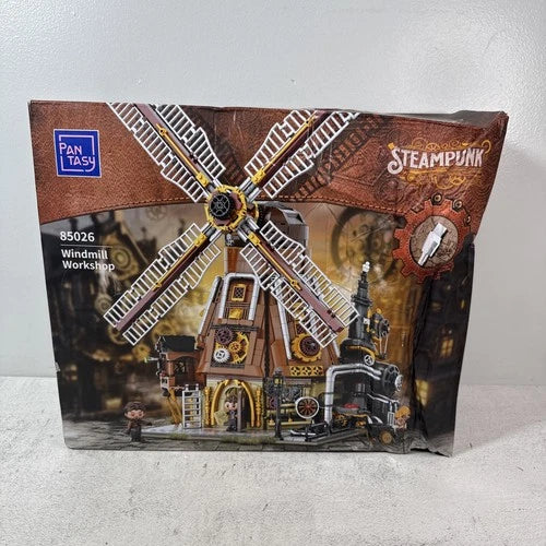 PANTASY - Windmill Workshop (85026) - Steampunk Building Block Set 2400 Pieces