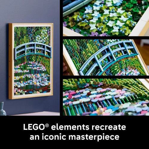 MEOW Art Claude Monet – Bridge Over a Pond of Water Lilies - Building Sets for A
