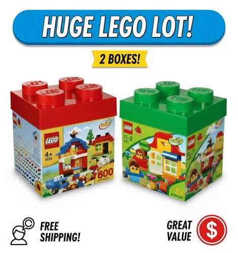 Retired LEGO SET Duplo 4627 + 4628 Fun With Bricks \* BRAND NEW FACTORY SEALED \*
