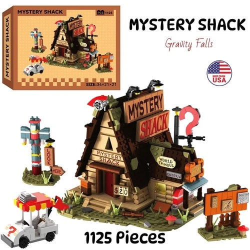 MOC Mystery Shack Gravity Falls Modular Building Brick Set –1125PCS City Creator