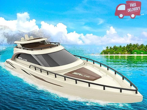 Luxury Modern Yacht, 1/28 RC Boat, 2.4Ghz Radio Remote Control 15” Sailing Cruis