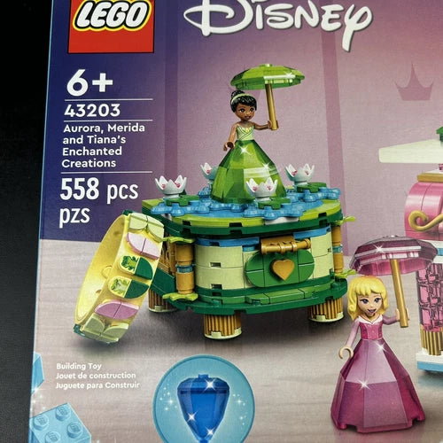 LEGO 43203 Disney Aurora, Merida and Tiana’s Enchanted Creations 558 Pieces