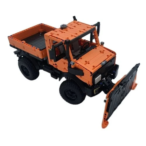 Technical 1264PCS Orange Truck MOC Building Blocks