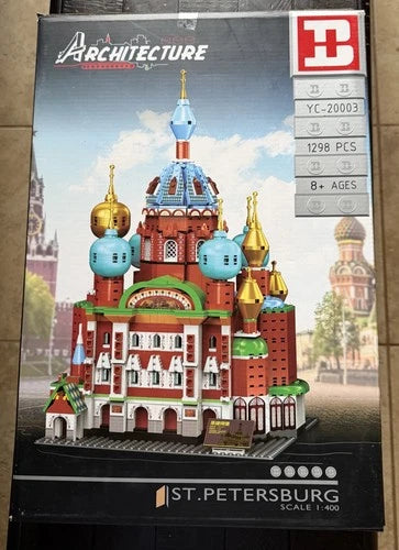 XINYU HAPPY BUILD Architecture YC-20003 ST PETERSBURG Building Set 1298 Pcs NEW
