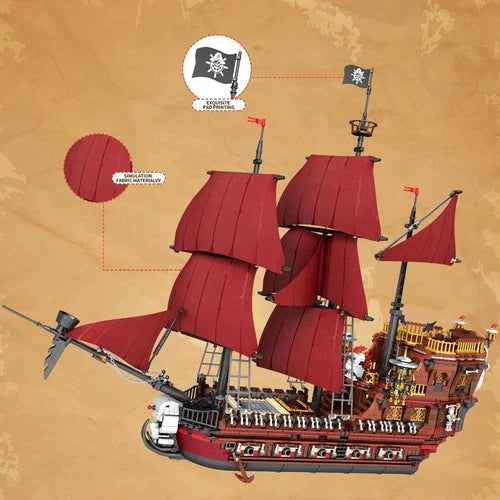 Reobrix Caribbean Pirate Ship DIY Model kit Building Blocks Bricks Toys 3066 PCS