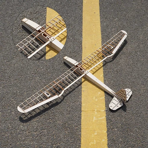 Glider RC Aircraft Model Airplane Balsa Wood Fixed Wing DIY KIT Wingspan