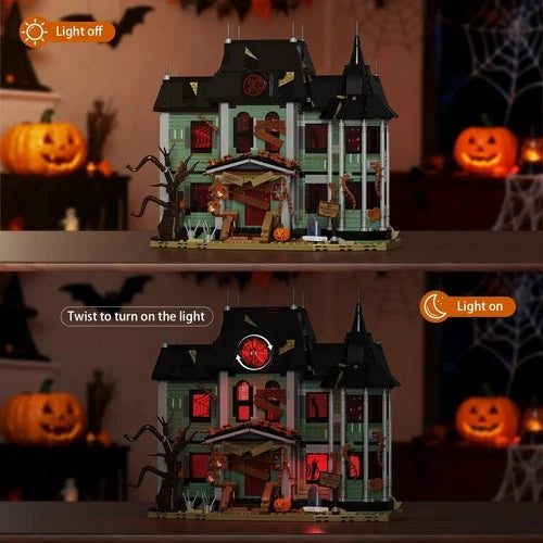 Neibolt Haunted House Building Blocks Scary Palace Halloween Decor set toys gift