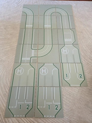 Lego LOT Of 17 Vintage Street Base Plates From The 1980s