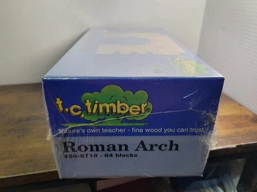 T. C. Timber Architectural Wooden Building Blocks Roman Arch Factory Sealed
