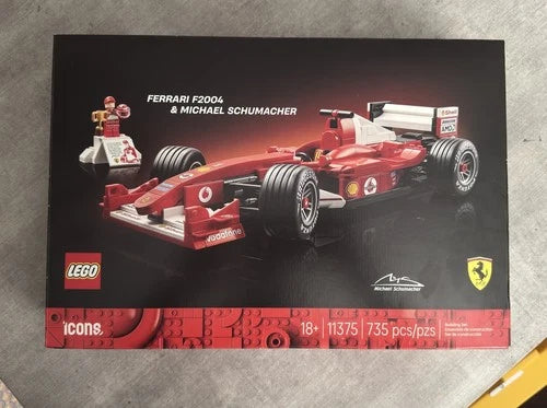 Lego Icons Ferrari F2004 & Michael Schumacher Building Set (11375)