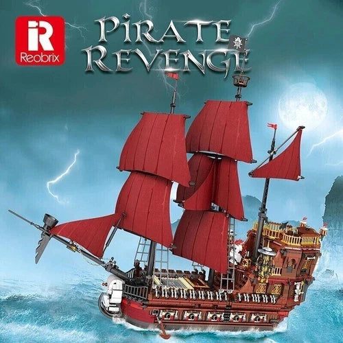 Reobrix Caribbean Pirate Ship DIY Model kit Building Blocks Bricks Toys 3066 PCS
