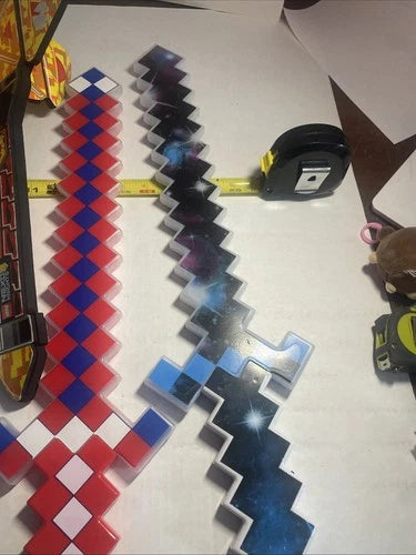 Lego Nexo Knights Axl Foam Axe Weapon Sword Cosplay RARE With Minecraft Swords
