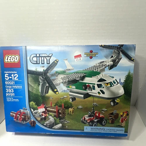 LEGO CITY Cargo Heliplane 60021 Set 393 pcs Ages 5-12 Box Modular Build