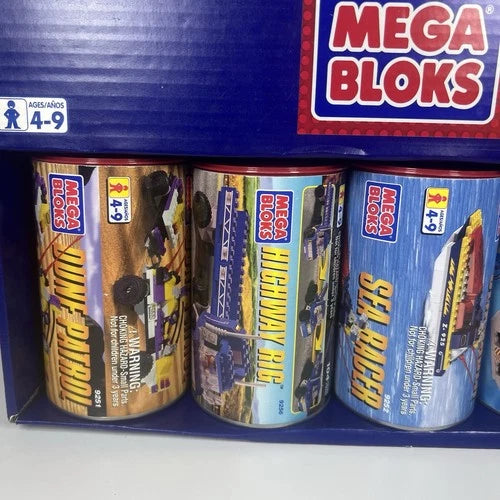 Vintage Mega Bloks Super 6 Pack Sets 1990’s All Sets Brand New