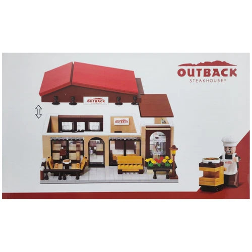 Oxford Building Blocks Outback Steakhouse Town Series 930pcs Korea Limited Rare