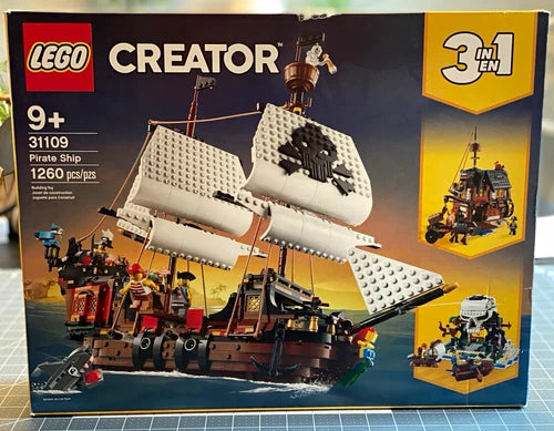 MEOW Creator 3in1 31109 Pirate Ship Complete Set 1260 pcs 9+