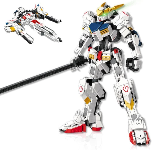 Mech Robot Transforming Building Blocks Set, Warrior City Mech & Fighter Jet Bui