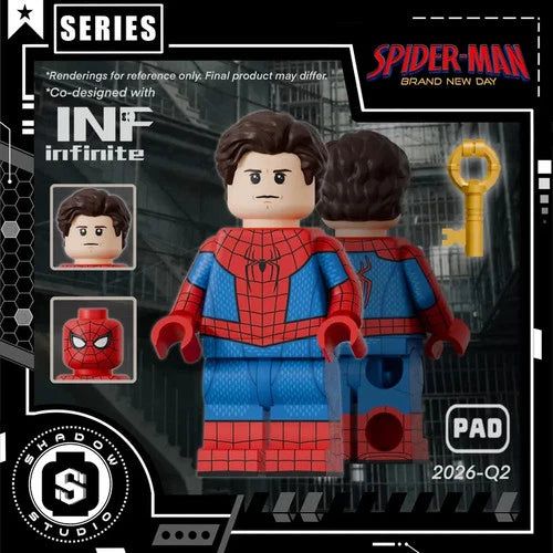 LEGO Marvel Shadow Studios Custom Brand New Day Spider-Man Pad Minifigure NEW
