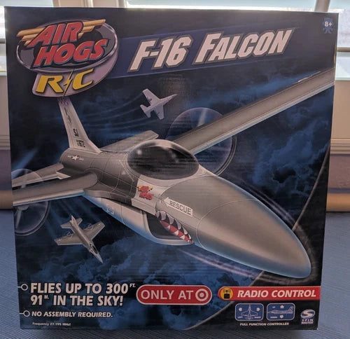 VINTAGE AIR HOGS F-16 FALCON RC AIRPLANE RTF (NEW IN BOX) RARE AND DISCONTINUED