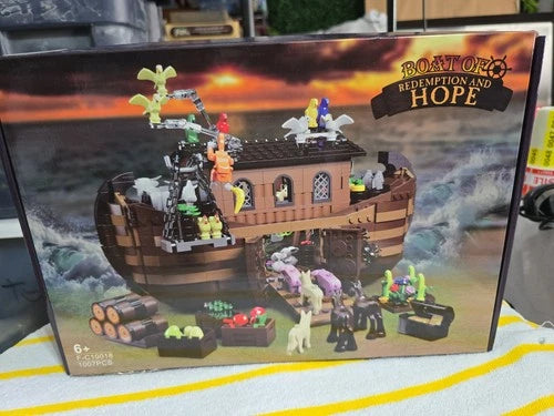 BOAT OF REDEMPTION AND HOPE F-C10018 Noah's Ark Boat Building Set 1007 PCS NIB