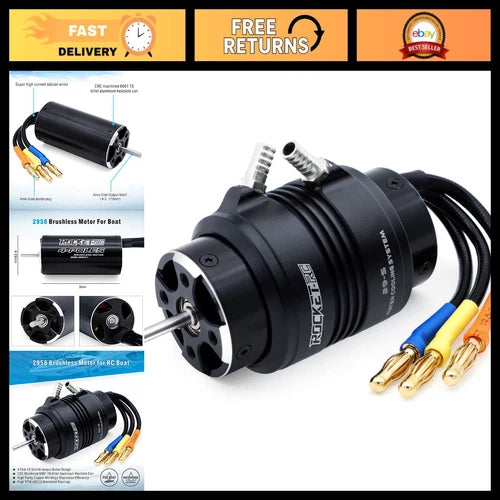 High-Performance 2958 Brushless RC Boat Motor 4950KV with Cooling Set - Fast & E