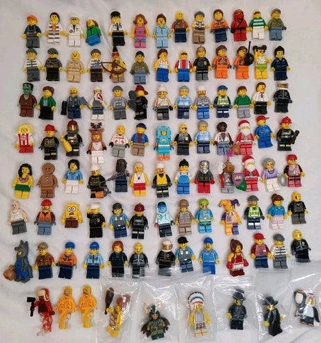 95 LEGO Minifigures Lot Rare Figures Monsters Christmas Assorted Characters