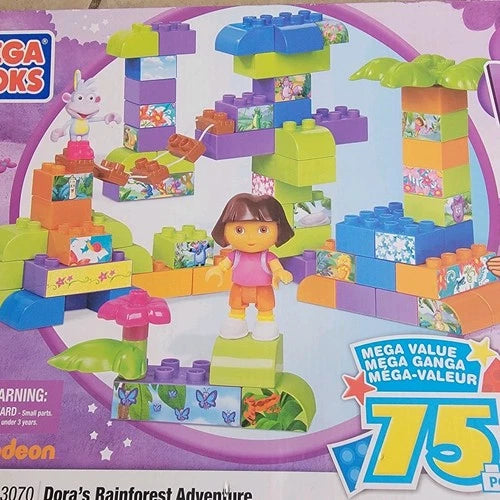 Mega Bloks 3070 Dora's Rainforest Adventure 75pcs Brand New!!