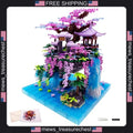 Micro Building Blocks Chinese Moon Palace Cherry Blossom Bonsai Set 2588 pcs