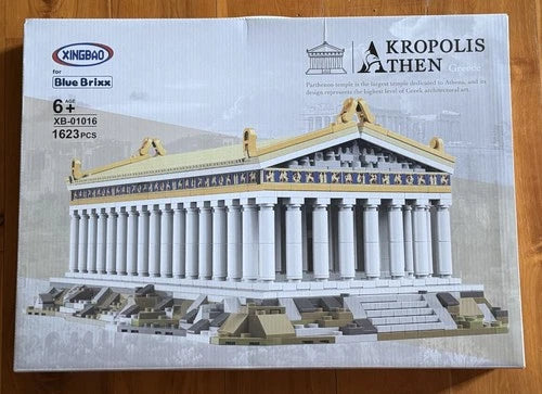 XINGBAO Blue Brixx XB-01016 ACROPOLIS ATHENS GREECE Building Set 1623 Pieces NEW