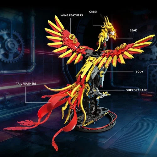 MOC Mechanical Phoenix Creator building blocks 901 pcs movies Birthday Toy gift