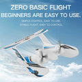 RC Plane For Water Land & Air Aircraft 3Ch Remote With 2 Batteries 2.4Ghz Blue#