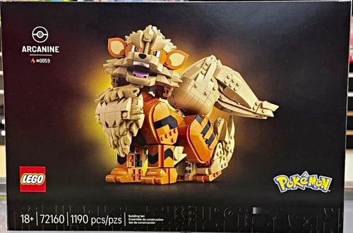 NEW and SEALED, LEGO Pokémon Arcanine 72160 Building Set 1,190 Pieces