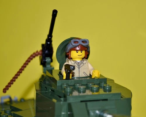 COBI WWII M-24 Chaffee Light Tank 2457 Retired Brickmania Custom Crew Pack