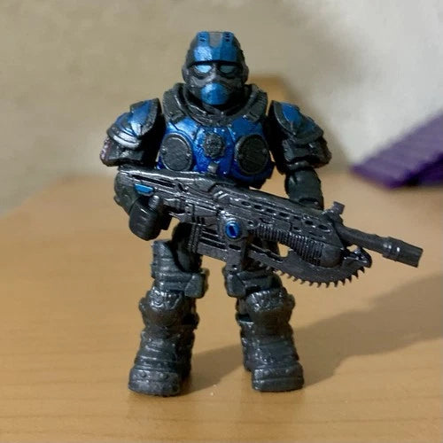 GEARS OF WAR MEGA CONSTRUX RARE NCOG SOLDIER *FREE SHIPPING* DAMIAN CARMINE