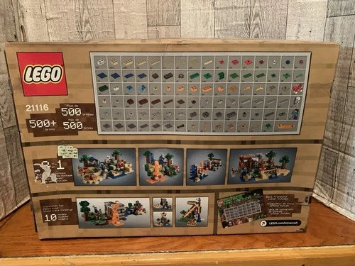 Lego Minecraft (21116) Crafting Box, Sold Out/Retired, Factory Sealed, NEW