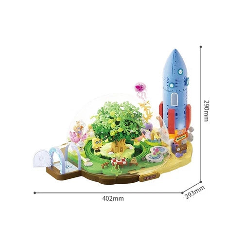 AREA-X AB0088 Sandy Cheeks Treedome SpongeBob SquarePants Building Blocks toy