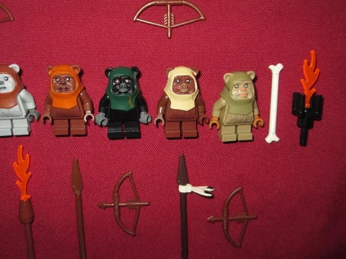 LEGO Star Wars minifigures Ewoks LOT. Teebo,Logray,Chirpa,Wicket,Wunko,Tippet +