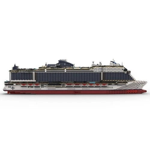 Building Blocks Toys Kit MSC Seashore Cruise Ship 6270 Bricks MOC-116714