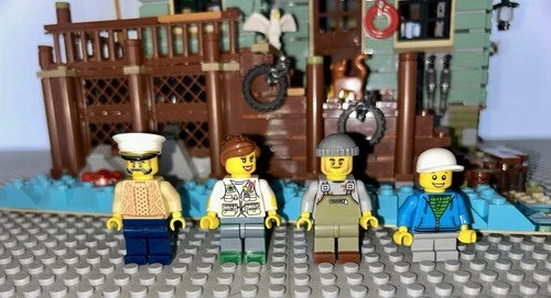 MOC Old Fishing Store Building Blocks Set 2049pcs Compatible Bricks Assembled