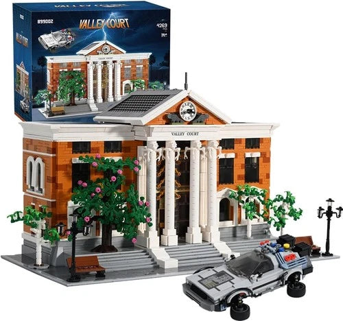 Back To The Future Courthouse & Delorean Time Machine 4269 PCS Building Blocks