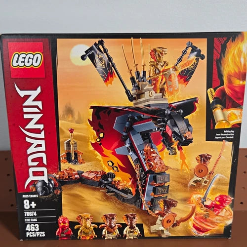 MEOW NINJAGO Fire Fang 70674 Building Set 463 pcs Brick Separator Age 8+