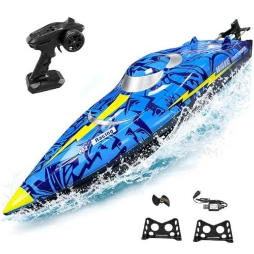 16" High-Speed RC Boat for Adults & Kids - 40+ KPH Large Remote