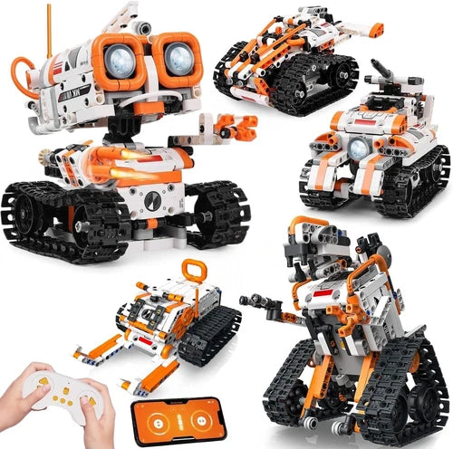 Educational STEM Robotics Kit for Kids 560+ Pieces 5-in-1 Remote App Control