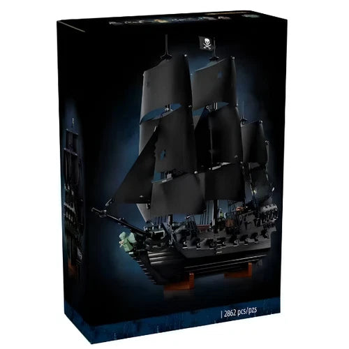 Black Pearl Pirate Ship Building Blocks Set for Adults, 10365 Compatible