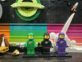 LEGO Classic Spaceman: Lot Of 3 Purple Black &Green W/ Space Helmet / Airtank