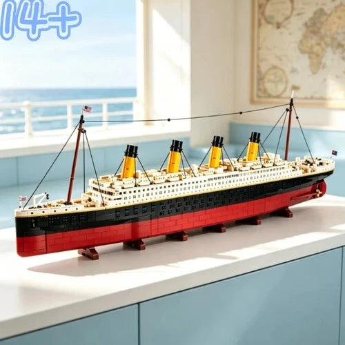 9090PCS Titanic Cruise Boat Ship Model Bricks Building Blocks MOC 10294