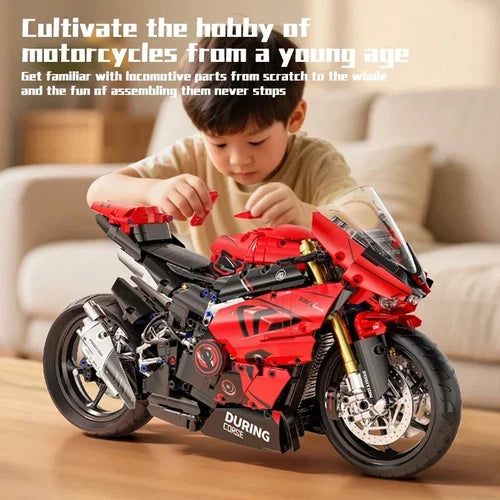 New Ducati Panigale 1:5 Motorcycle 2024Pcs Building Blocks Model Set Unbranded
