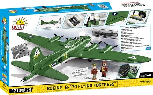 COBI WWII Boeing B-17G Flying Fortress Plane Green Building Block Model Set 5750