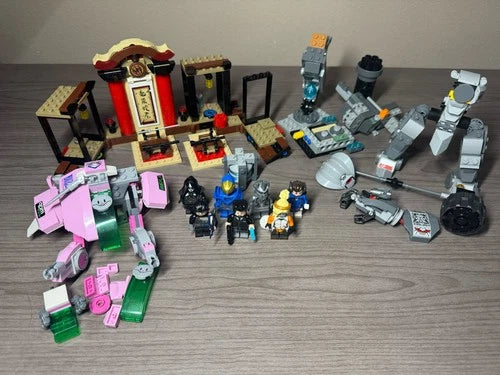 LEGO Overwatch Lot Used Incomplete D.Va Reinhardt Pharah Hanzo Reaper Mercy